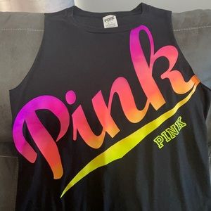 Pink medium lose fitting tank top